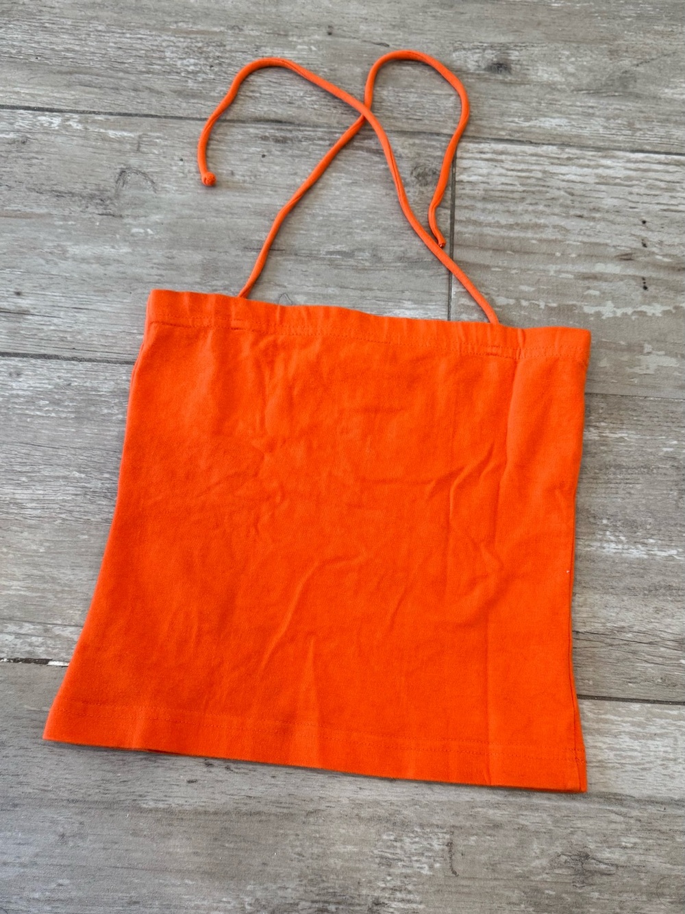 Esprit Bright Orange Tie Halter Tank Top